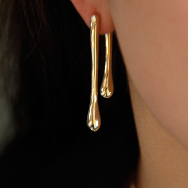 Asymmetric Bar Earrings