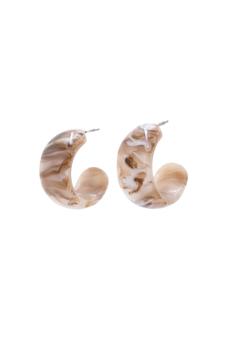 Tulum Sand Earrings - Tan
